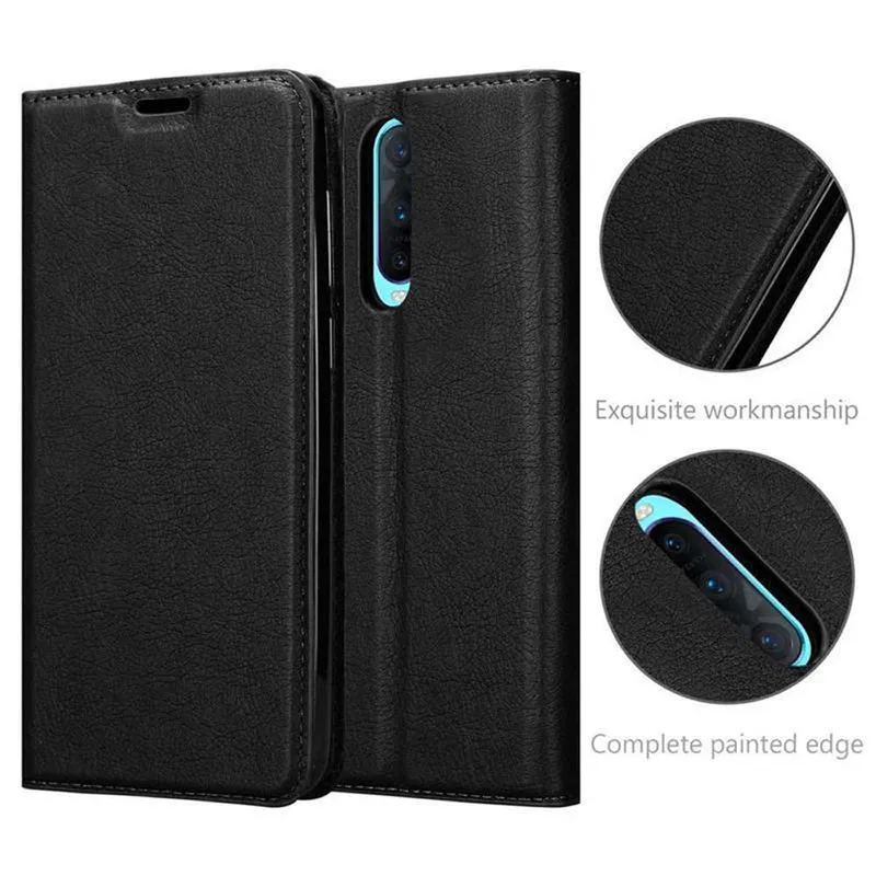 Cadorabo Hülle kompatibel mit Oppo R17 PRO Schutzhülle mit Magnetverschluss, Standfunktion und Kartenfach
