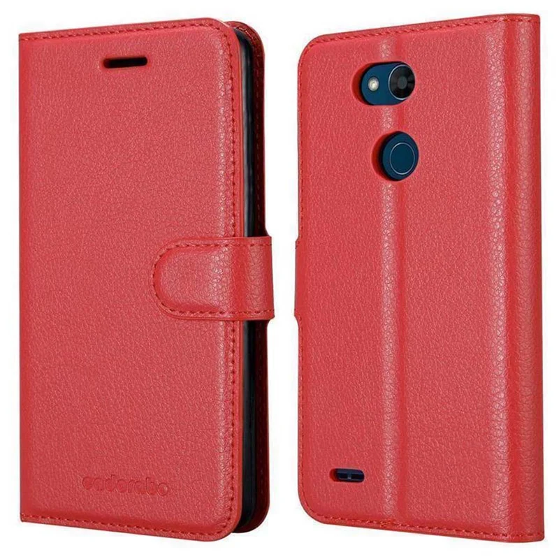 Cadorabo Hülle kompatibel mit LG X POWER 3 Schutzhülle mit Magnetverschluss, Standfunktion und Kartenfach