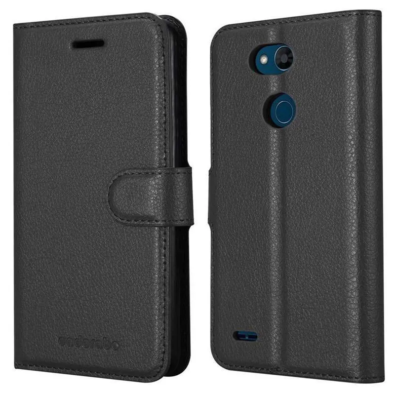 Cadorabo Hülle kompatibel mit LG X POWER 3 Schutzhülle mit Magnetverschluss, Standfunktion und Kartenfach