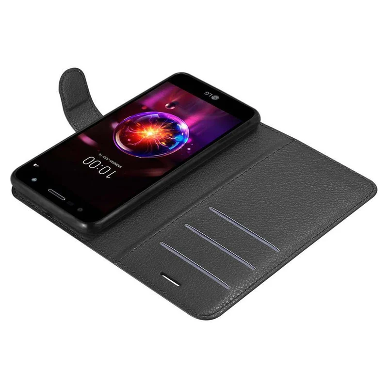 Cadorabo Hülle kompatibel mit LG X POWER 3 Schutzhülle mit Magnetverschluss, Standfunktion und Kartenfach