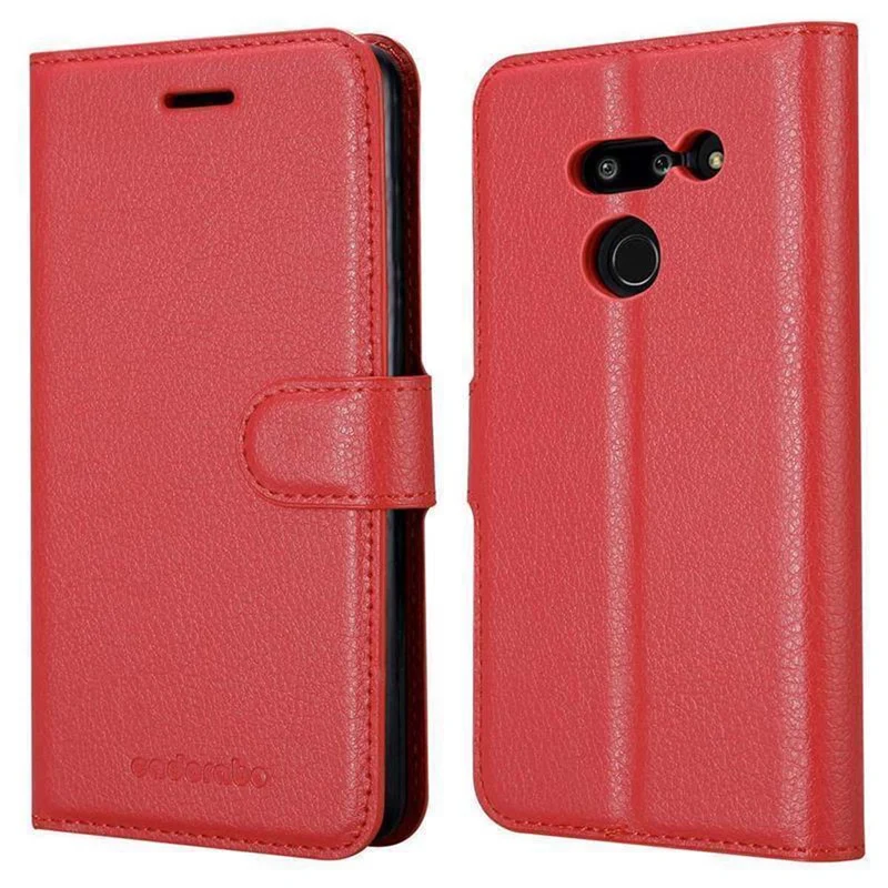 Cadorabo Hülle kompatibel mit LG G8 ThinQ Schutzhülle mit Magnetverschluss, Standfunktion und Kartenfach