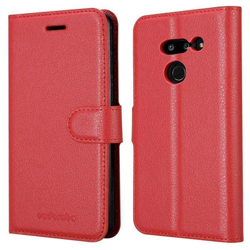 Cadorabo Hülle kompatibel mit LG G8 ThinQ Schutzhülle mit Magnetverschluss, Standfunktion und Kartenfach