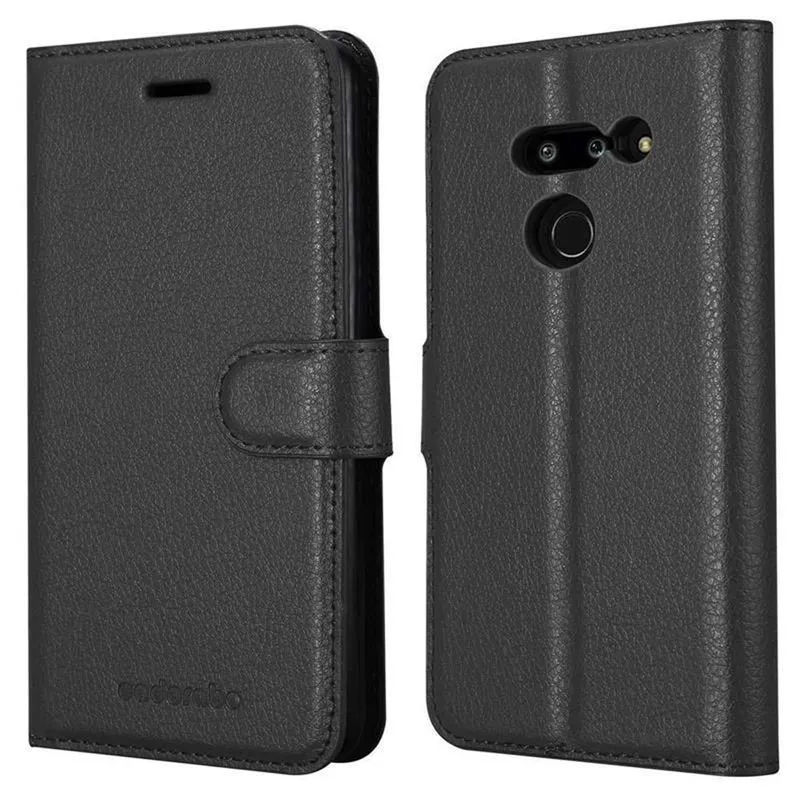 Cadorabo Hülle kompatibel mit LG G8 ThinQ Schutzhülle mit Magnetverschluss, Standfunktion und Kartenfach