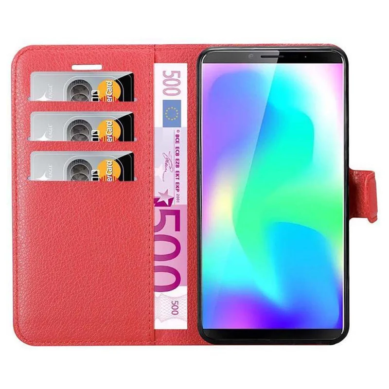 Cadorabo Hülle kompatibel mit Cubot X19 Schutzhülle mit Magnetverschluss, Standfunktion und Kartenfach