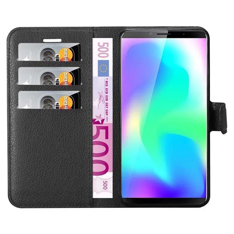 Cadorabo Hülle kompatibel mit Cubot X19 Schutzhülle mit Magnetverschluss, Standfunktion und Kartenfach