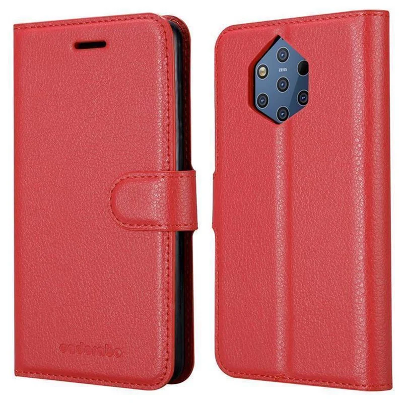 Cadorabo Hülle kompatibel mit Nokia 9 PureView Schutzhülle mit Magnetverschluss, Standfunktion und Kartenfach