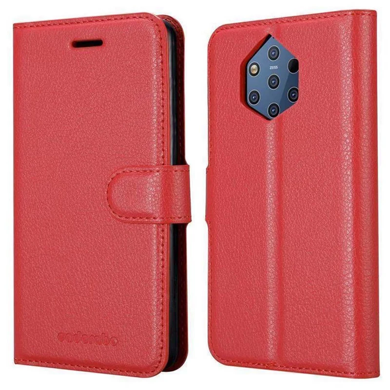 Cadorabo Hülle kompatibel mit Nokia 9 PureView Schutzhülle mit Magnetverschluss, Standfunktion und Kartenfach