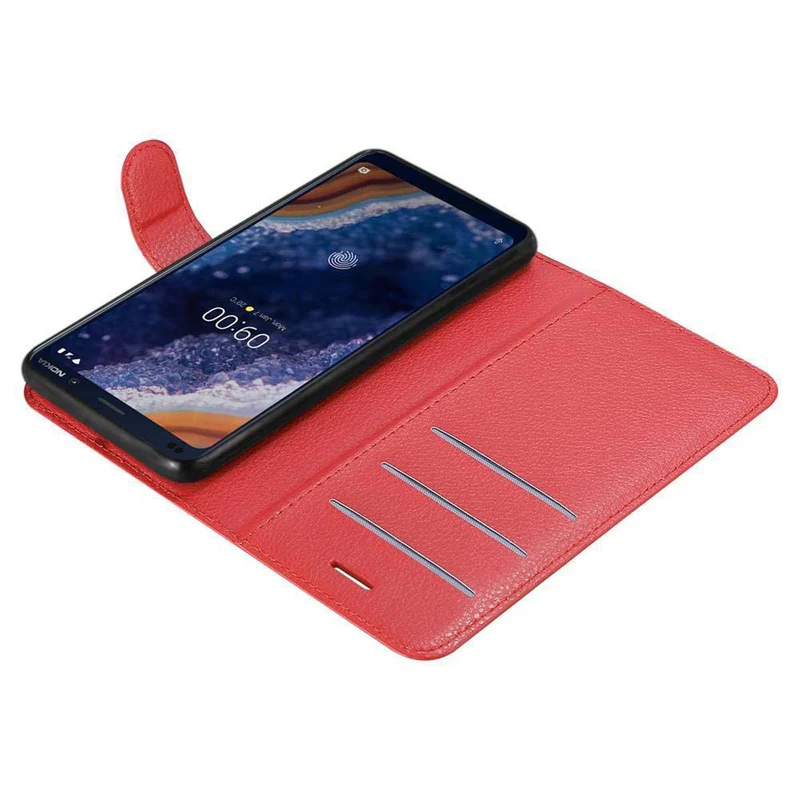 Cadorabo Hülle kompatibel mit Nokia 9 PureView Schutzhülle mit Magnetverschluss, Standfunktion und Kartenfach