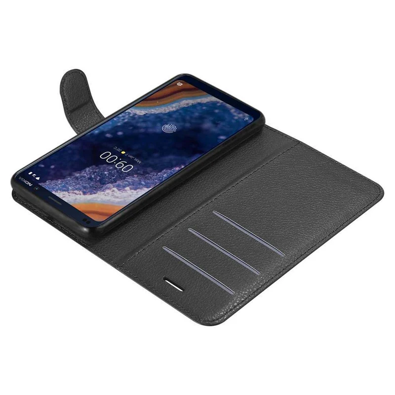 Cadorabo Hülle kompatibel mit Nokia 9 PureView Schutzhülle mit Magnetverschluss, Standfunktion und Kartenfach