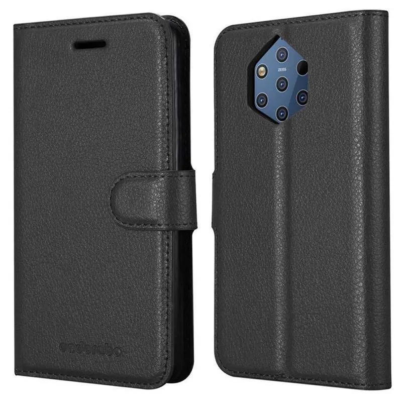 Cadorabo Hülle kompatibel mit Nokia 9 PureView Schutzhülle mit Magnetverschluss, Standfunktion und Kartenfach