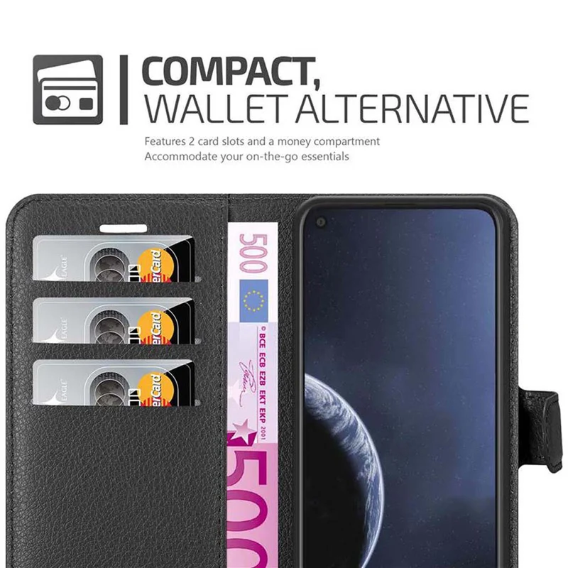 Cadorabo Hülle kompatibel mit Nokia 8,1 Schutzhülle mit Magnetverschluss, Standfunktion und Kartenfach