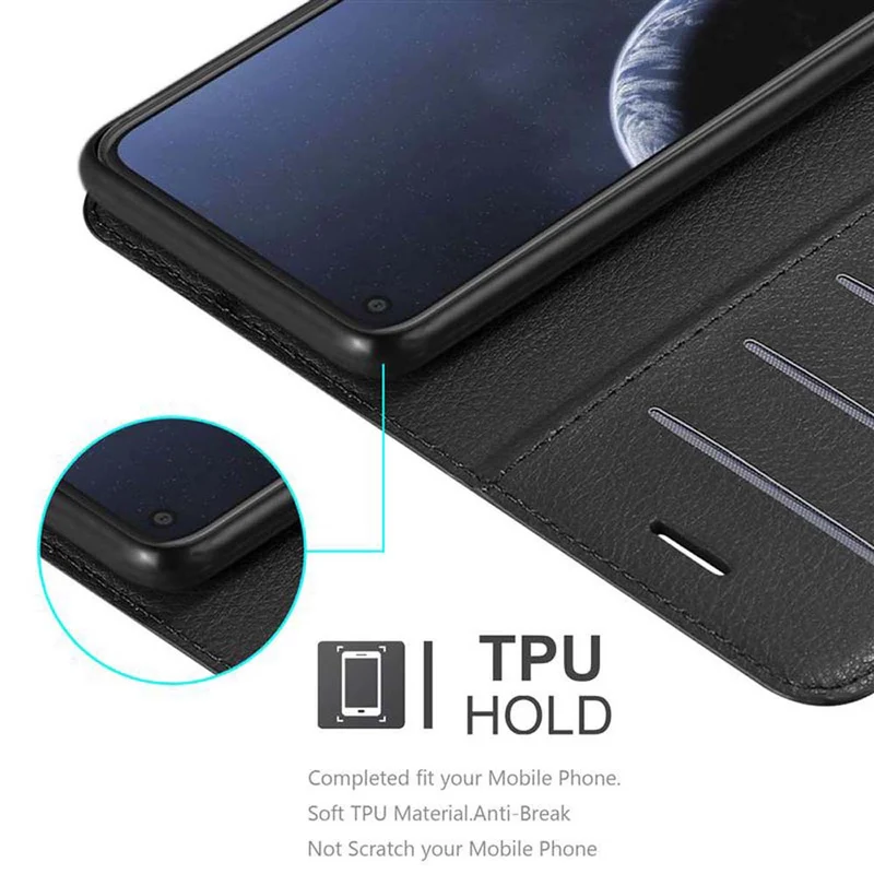 Cadorabo Hülle kompatibel mit Nokia 8,1 Schutzhülle mit Magnetverschluss, Standfunktion und Kartenfach