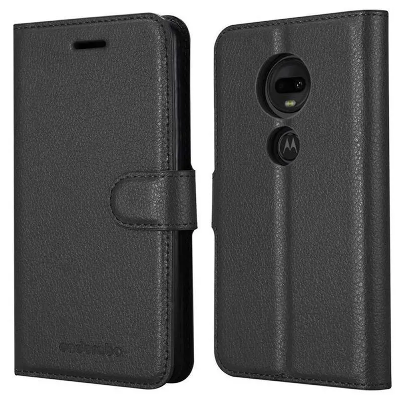 Cadorabo Hülle kompatibel mit Motorola MOTO G7 / G7 PLUS Schutzhülle mit Magnetverschluss, Standfunktion und Kartenfach