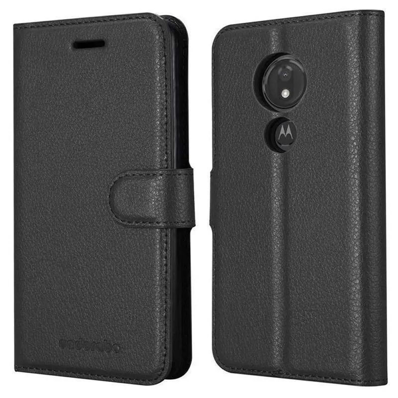 Cadorabo Hülle kompatibel mit Motorola MOTO G7 PLAY Schutzhülle mit Magnetverschluss, Standfunktion und Kartenfach