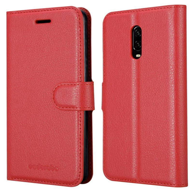Cadorabo Hülle kompatibel mit OnePlus 7 Schutzhülle mit Magnetverschluss, Standfunktion und Kartenfach
