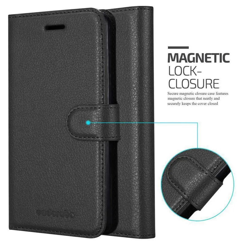 Cadorabo Hülle kompatibel mit OnePlus 7 Schutzhülle mit Magnetverschluss, Standfunktion und Kartenfach