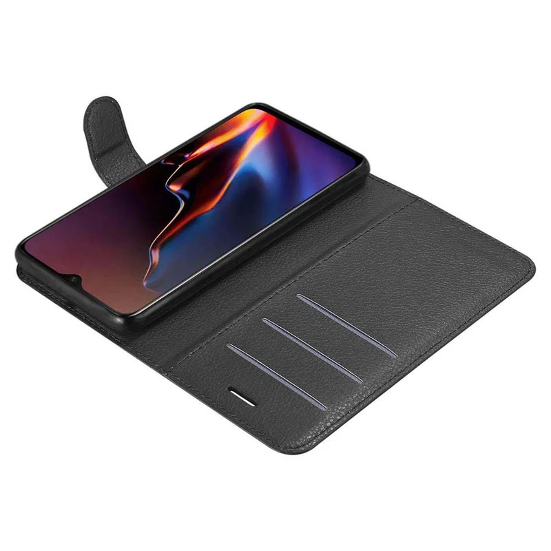 Cadorabo Hülle kompatibel mit OnePlus 7 Schutzhülle mit Magnetverschluss, Standfunktion und Kartenfach