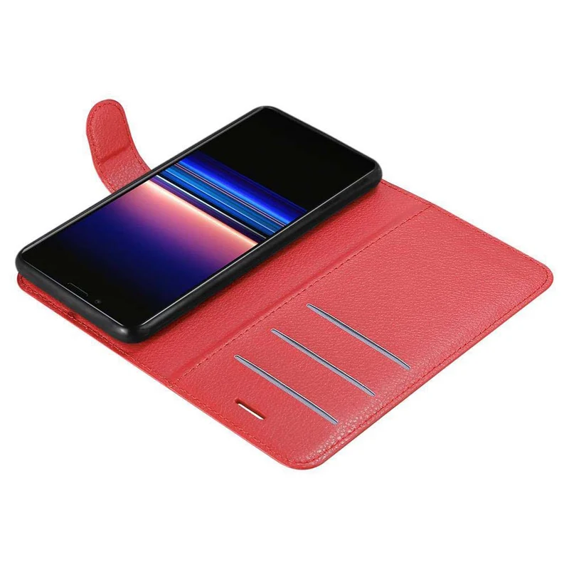 Cadorabo Hülle kompatibel mit Sony Xperia 1 / Xperia XZ4 Schutzhülle mit Magnetverschluss, Standfunktion und Kartenfach