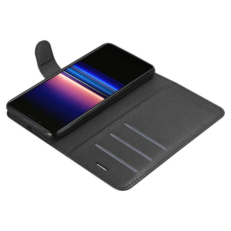 Cadorabo Hülle kompatibel mit Sony Xperia 1 / Xperia XZ4 Schutzhülle mit Magnetverschluss, Standfunktion und Kartenfach