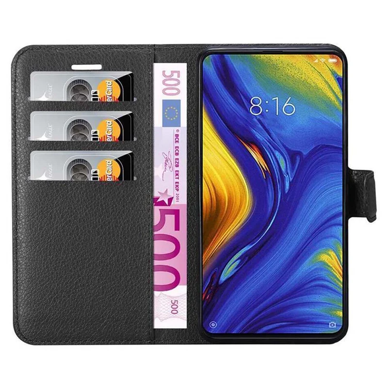 Cadorabo Hülle kompatibel mit Xiaomi Mi MIX 3 Schutzhülle mit Magnetverschluss, Standfunktion und Kartenfach