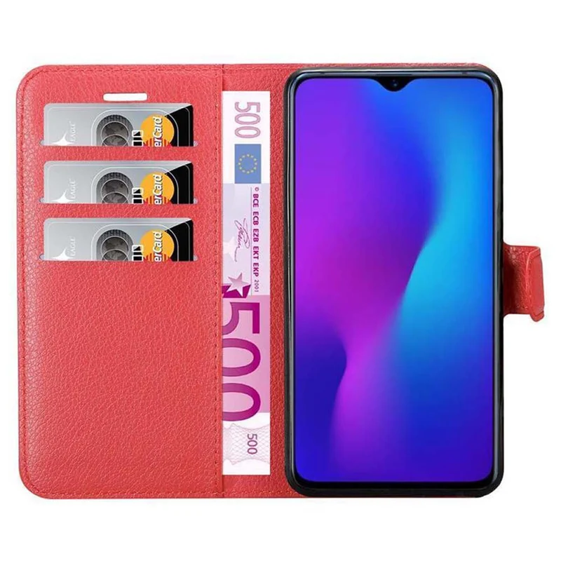 Cadorabo Hülle kompatibel mit Oppo R17 Schutzhülle mit Magnetverschluss, Standfunktion und Kartenfach