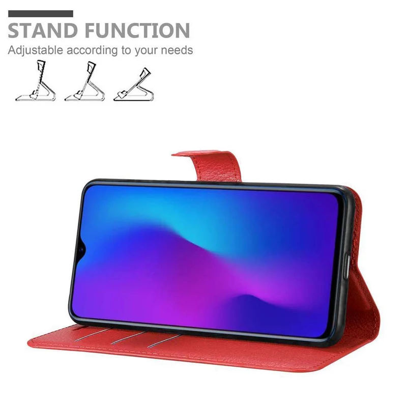 Cadorabo Hülle kompatibel mit Oppo R17 Schutzhülle mit Magnetverschluss, Standfunktion und Kartenfach