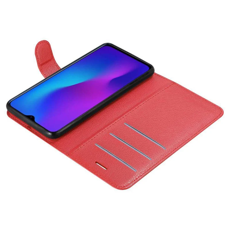 Cadorabo Hülle kompatibel mit Oppo R17 Schutzhülle mit Magnetverschluss, Standfunktion und Kartenfach