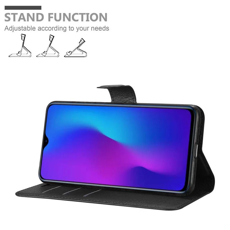 Cadorabo Hülle kompatibel mit Oppo R17 Schutzhülle mit Magnetverschluss, Standfunktion und Kartenfach