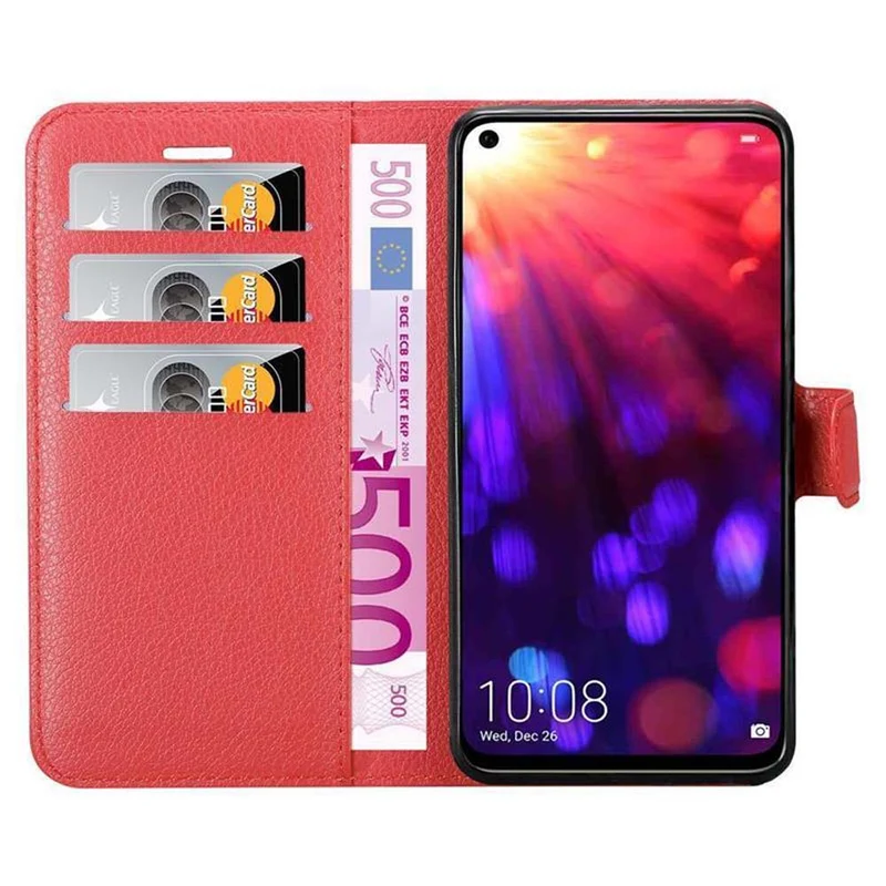 Cadorabo Hülle kompatibel mit Honor View 20 Schutzhülle mit Magnetverschluss, Standfunktion und Kartenfach