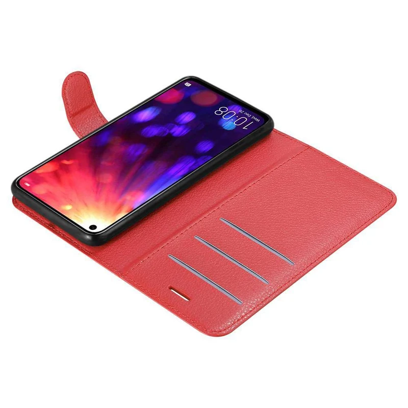 Cadorabo Hülle kompatibel mit Honor View 20 Schutzhülle mit Magnetverschluss, Standfunktion und Kartenfach