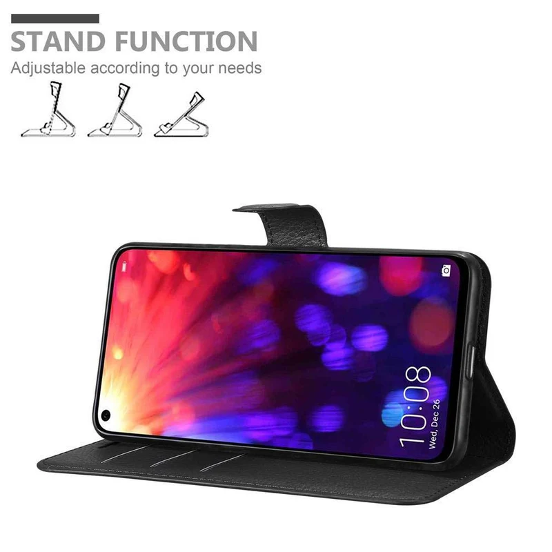 Cadorabo Hülle kompatibel mit Honor View 20 Schutzhülle mit Magnetverschluss, Standfunktion und Kartenfach
