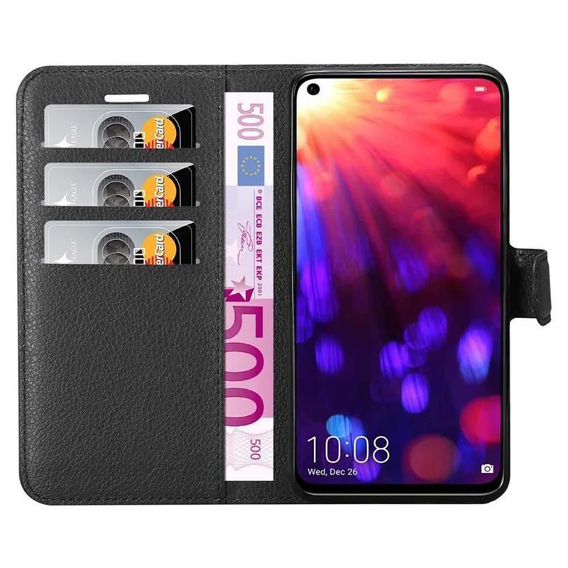 Cadorabo Hülle kompatibel mit Honor View 20 Schutzhülle mit Magnetverschluss, Standfunktion und Kartenfach