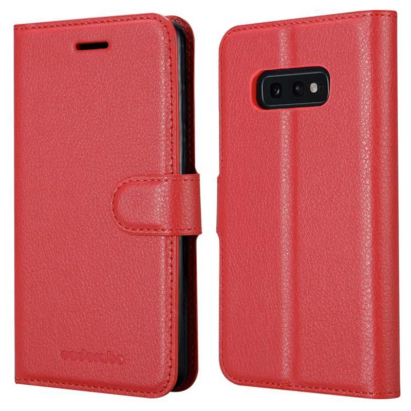 Cadorabo Hülle kompatibel mit Samsung Galaxy S10e Schutzhülle mit Magnetverschluss, Standfunktion und Kartenfach