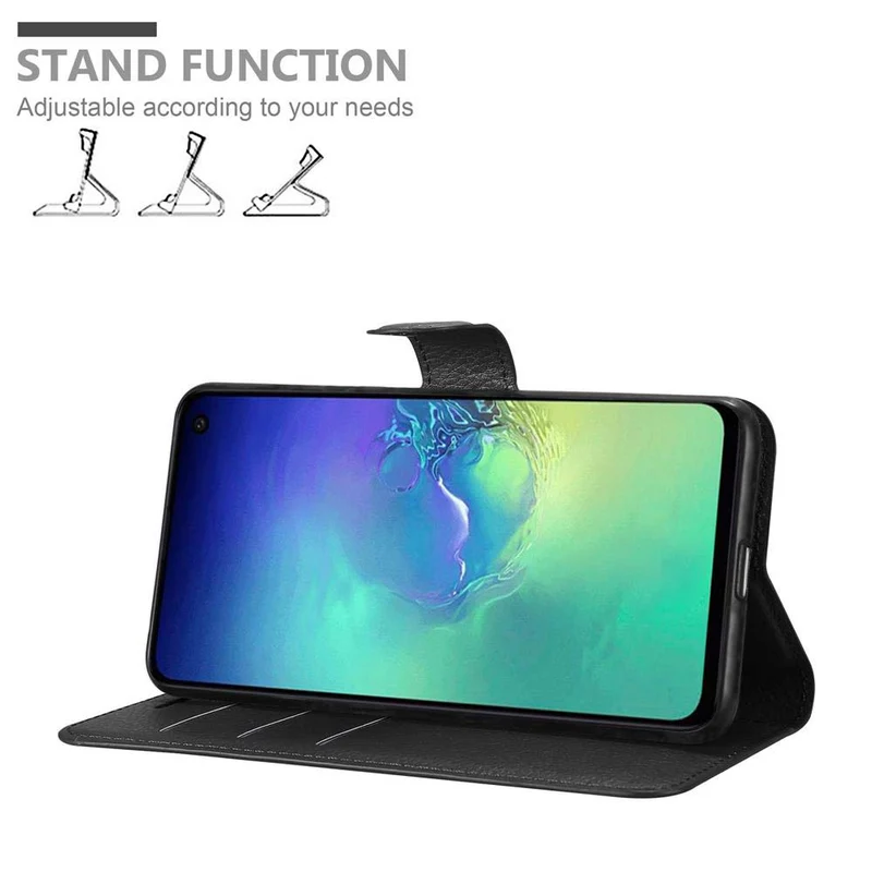 Cadorabo Hülle kompatibel mit Samsung Galaxy S10e Schutzhülle mit Magnetverschluss, Standfunktion und Kartenfach