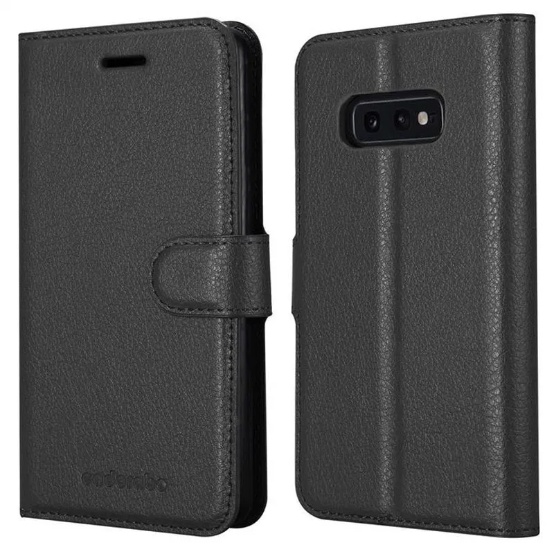 Cadorabo Hülle kompatibel mit Samsung Galaxy S10e Schutzhülle mit Magnetverschluss, Standfunktion und Kartenfach