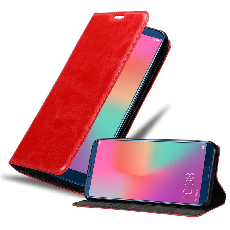 Cadorabo Hülle kompatibel mit Honor 10 LITE / Huawei P SMART 2019 Schutzhülle mit Magnetverschluss, Standfunktion und Kartenfach