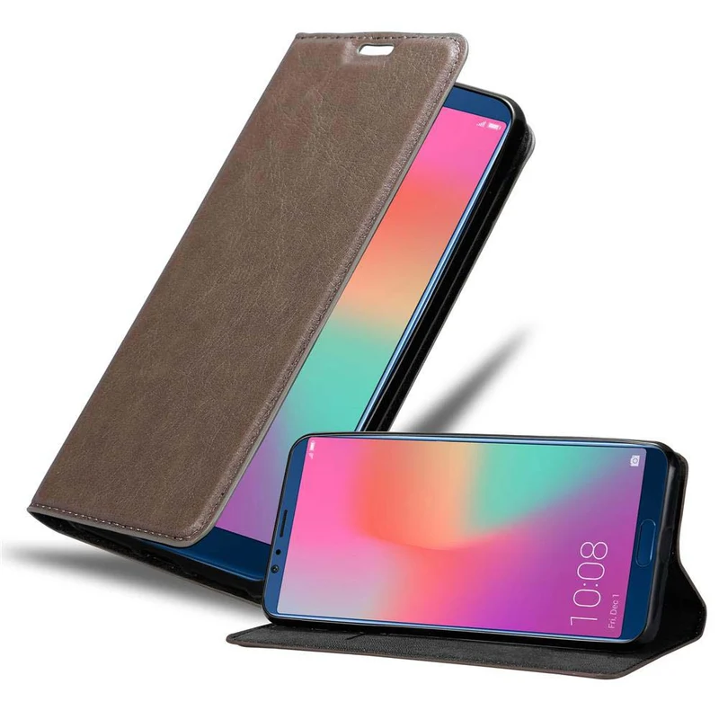 Cadorabo Hülle kompatibel mit Honor 10 LITE / Huawei P SMART 2019 Schutzhülle mit Magnetverschluss, Standfunktion und Kartenfach