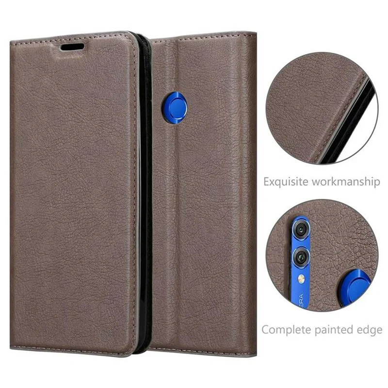 Cadorabo Hülle kompatibel mit Honor 10 LITE / Huawei P SMART 2019 Schutzhülle mit Magnetverschluss, Standfunktion und Kartenfach