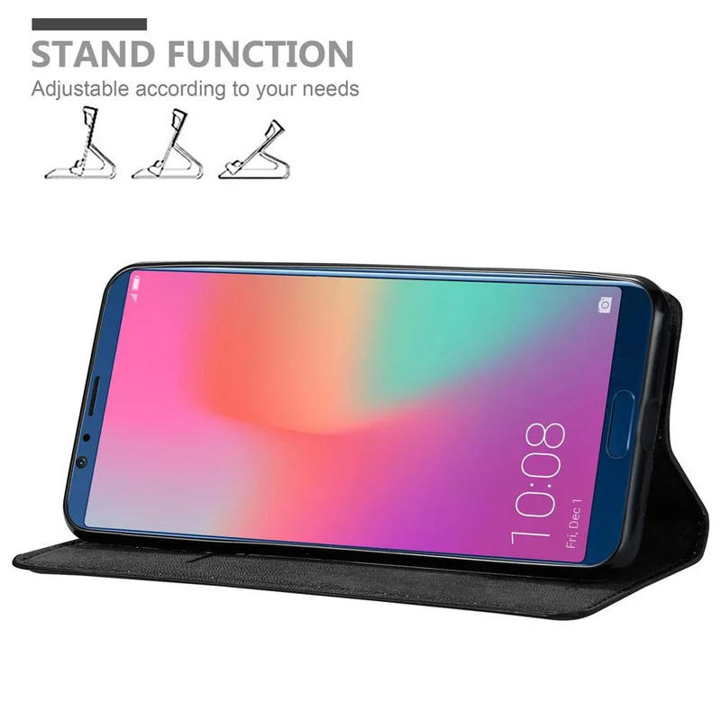 Cadorabo Hülle kompatibel mit Honor 10 LITE / Huawei P SMART 2019 Schutzhülle mit Magnetverschluss, Standfunktion und Kartenfach