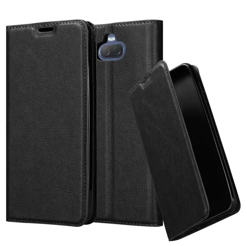 Cadorabo Hülle kompatibel mit Sony Xperia 10 PLUS Schutzhülle mit Magnetverschluss, Standfunktion und Kartenfach