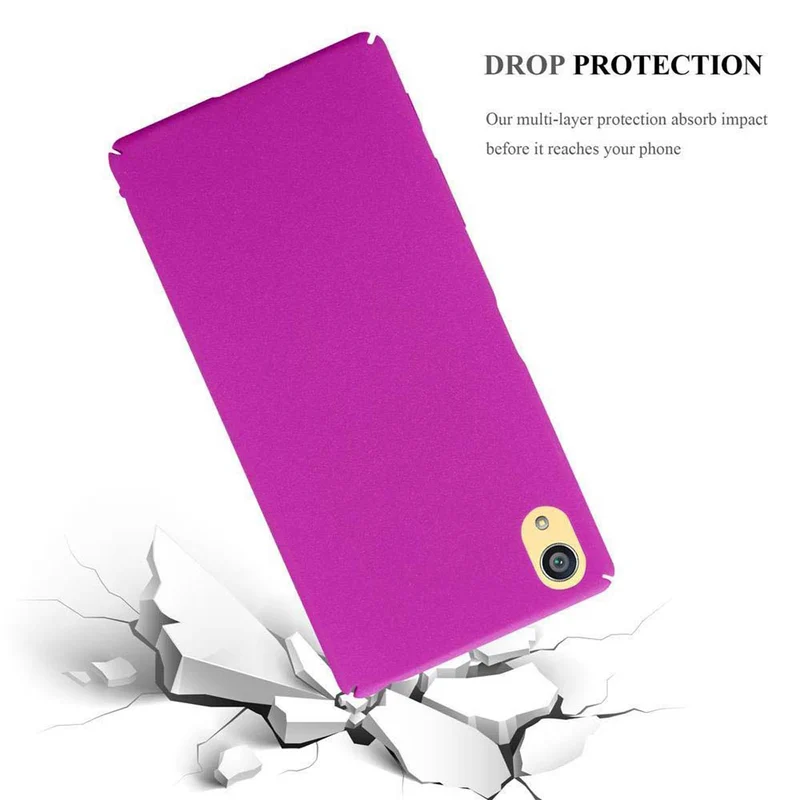 Cadorabo Hülle kompatibel mit Sony Xperia Z5 PREMIUM Hard Case Schutzhülle in Frosted Optik gegen Kratzer und Stöße