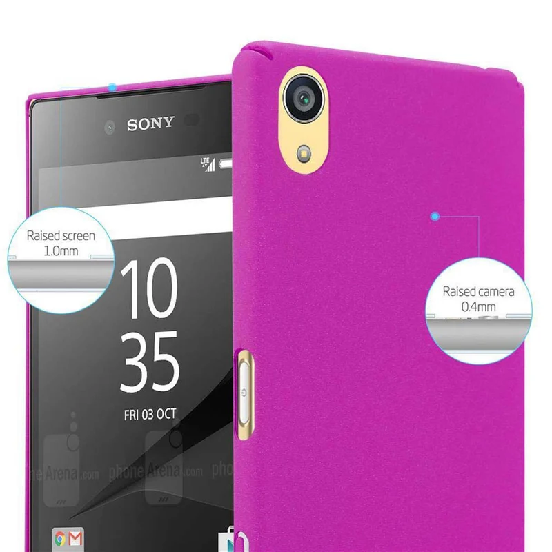 Cadorabo Hülle kompatibel mit Sony Xperia Z5 PREMIUM Hard Case Schutzhülle in Frosted Optik gegen Kratzer und Stöße