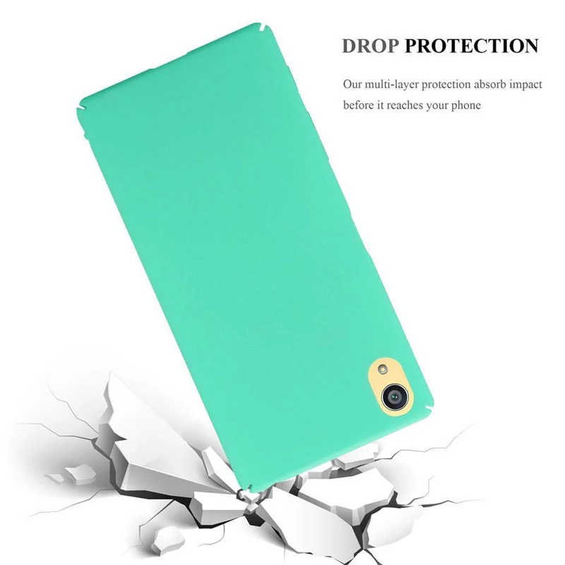 Cadorabo Hülle kompatibel mit Sony Xperia Z5 PREMIUM Hard Case Schutzhülle in Frosted Optik gegen Kratzer und Stöße