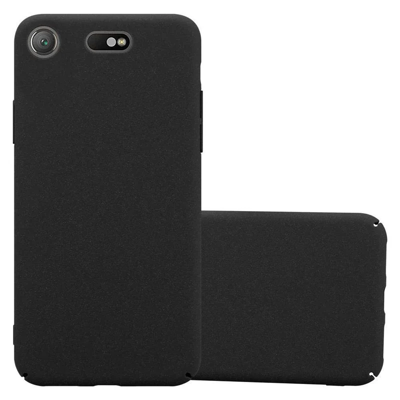 Cadorabo Hülle kompatibel mit Sony Xperia XZ1 COMPACT Hard Case Schutzhülle in Frosted Optik gegen Kratzer und Stöße