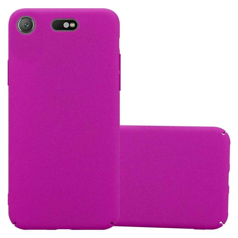 Cadorabo Hülle kompatibel mit Sony Xperia XZ1 COMPACT Hard Case Schutzhülle in Frosted Optik gegen Kratzer und Stöße