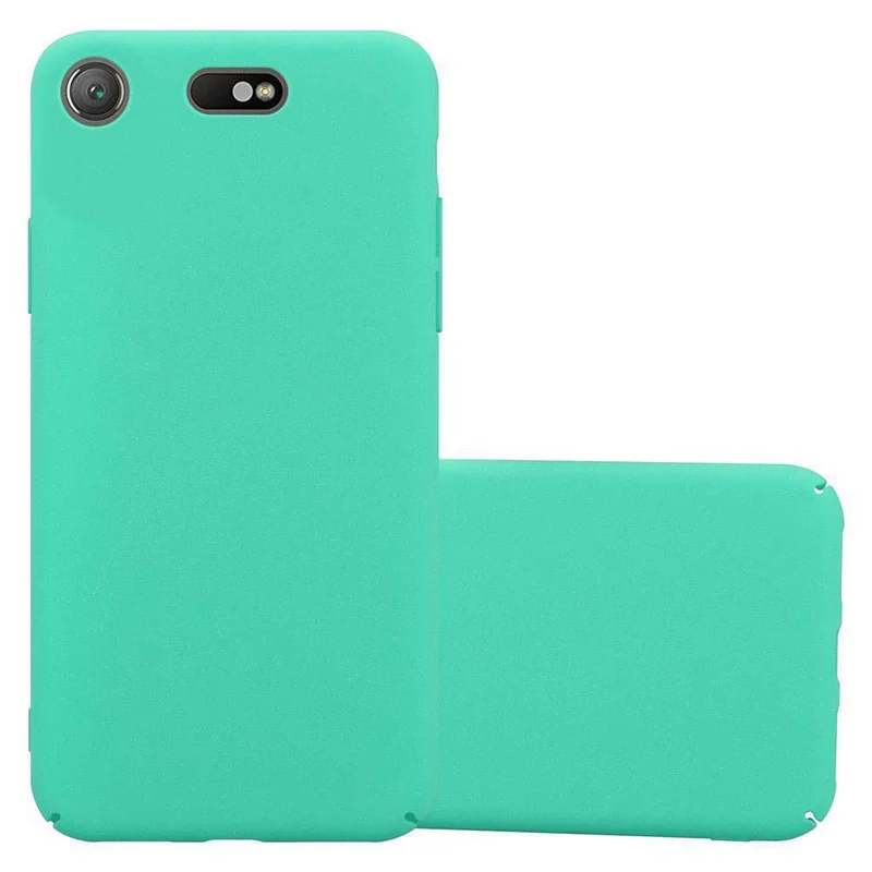 Cadorabo Hülle kompatibel mit Sony Xperia XZ1 COMPACT Hard Case Schutzhülle in Frosted Optik gegen Kratzer und Stöße