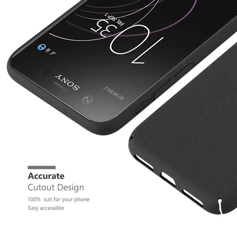 Cadorabo Hülle kompatibel mit Sony Xperia XZ1 COMPACT Hard Case Schutzhülle in Frosted Optik gegen Kratzer und Stöße