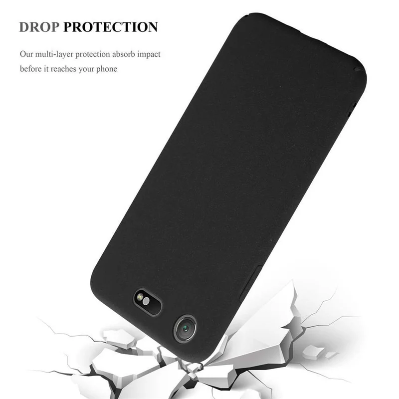 Cadorabo Hülle kompatibel mit Sony Xperia XZ1 COMPACT Hard Case Schutzhülle in Frosted Optik gegen Kratzer und Stöße
