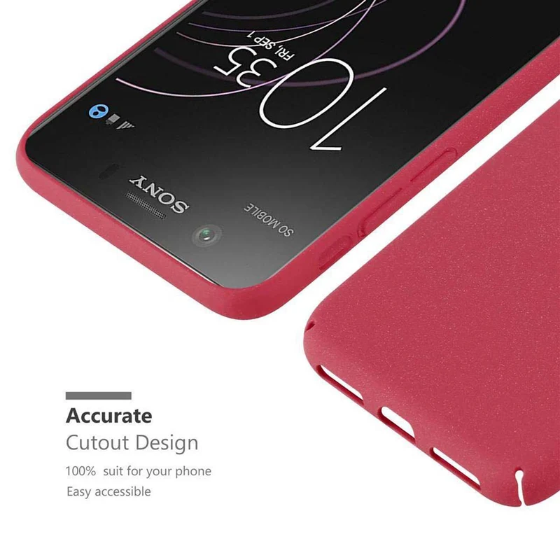 Cadorabo Hülle kompatibel mit Sony Xperia XZ1 COMPACT Hard Case Schutzhülle in Frosted Optik gegen Kratzer und Stöße