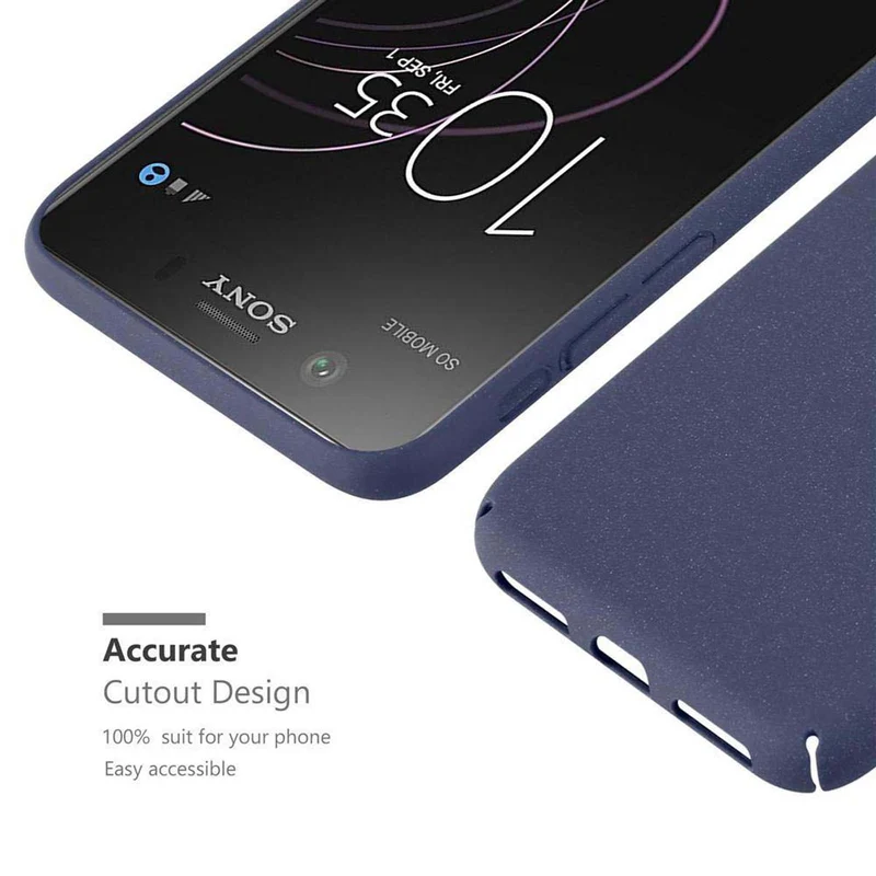 Cadorabo Hülle kompatibel mit Sony Xperia XZ1 COMPACT Hard Case Schutzhülle in Frosted Optik gegen Kratzer und Stöße